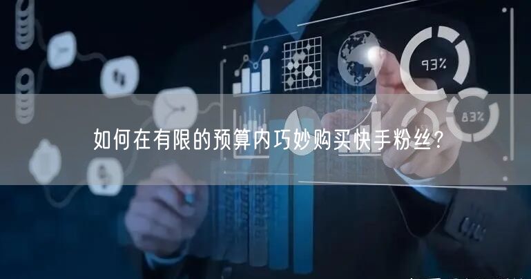 如何在有限的预算内巧妙购买快手粉丝?